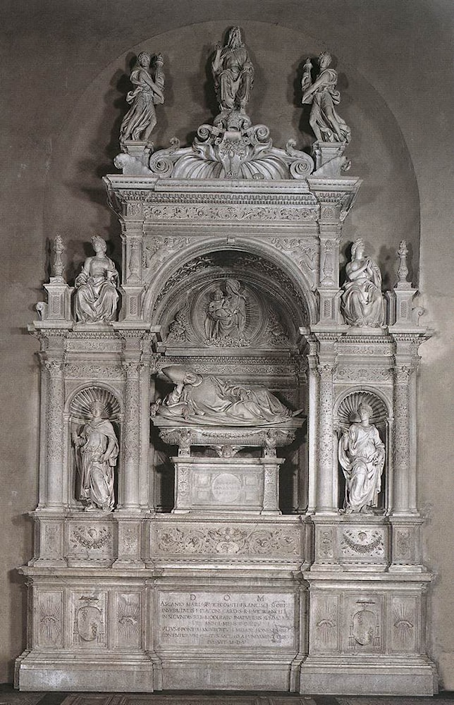Tomb of Girolamo Basso della Rovere by Andrea Sansovino - Art Renewal ...