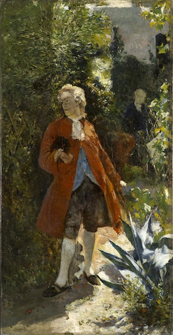 Pan w czerwonym fraku (Przed altana)