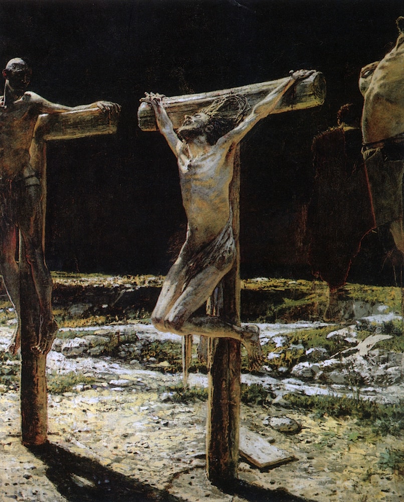 The Crucifixion by Nikolai Ge - Art Renewal Center