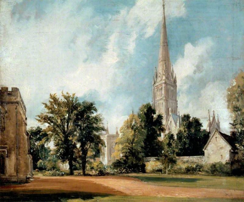 Salisbury Cathedral from the Close by John Constable Art Renewal Center