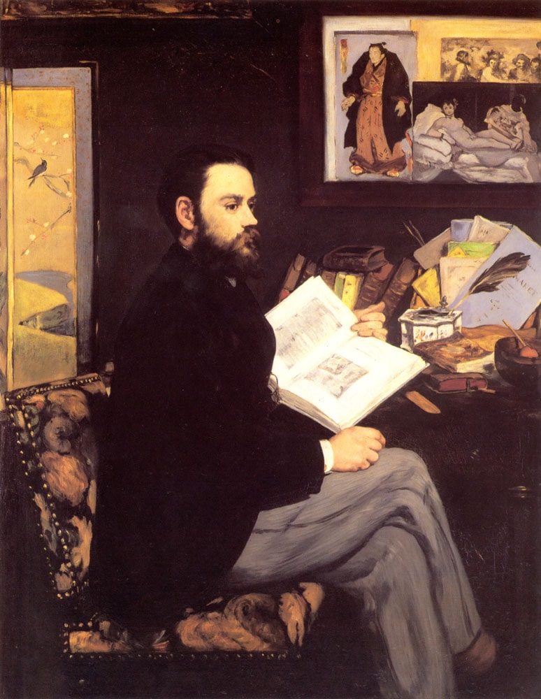 Portrait of Emile Zola by Edouard Manet - Art Renewal Center