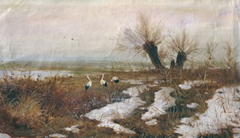 Landscape with Storks