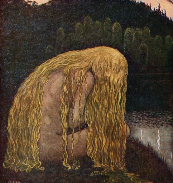 Bland tomtar och troll by John Bauer - Art Renewal Center