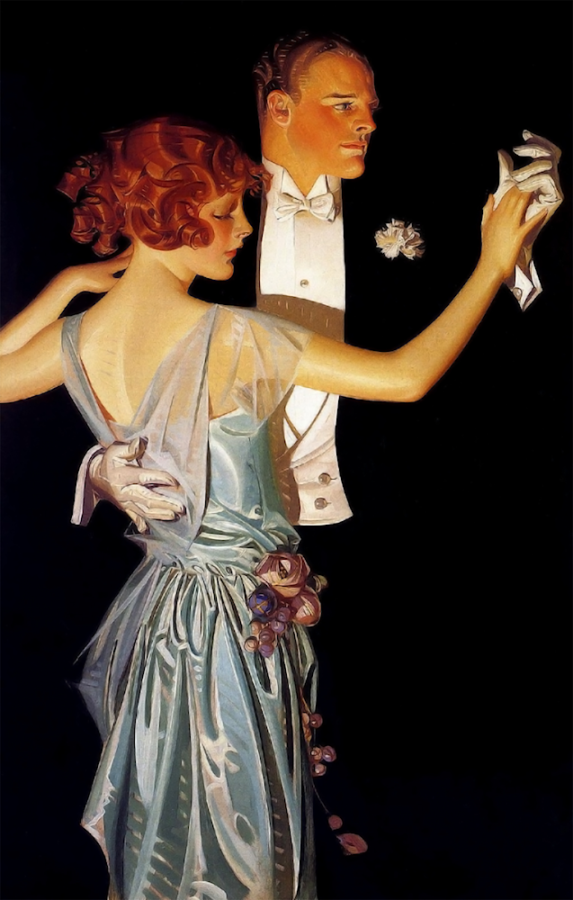 Man and Woman Dancing by Joseph Christian Leyendecker - Art Renewal Center