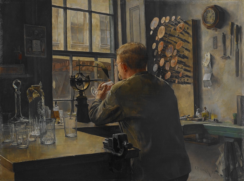 Tableau Toile Charles Frederick Ulrich - Souffleurs De Verre De Murano | Prêt à Accrocher