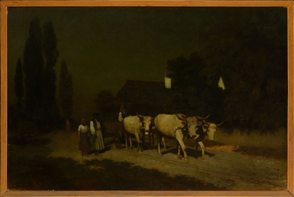 String Quartet in the Moonlight by Gyula Aggházy Art Renewal Center