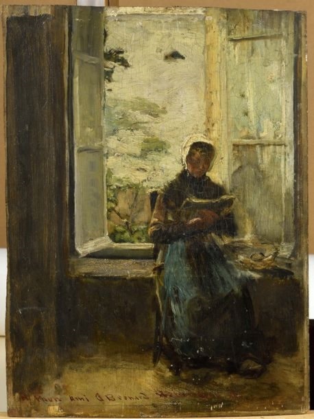 Tableau Imprimé Walter Gay - Le Salon Vert - Toile Sur Cadre - Prêt à Accrocher - Neuf