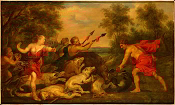 Diana doodt Orion tijdens de jacht