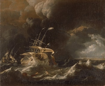 Dutch Merchant - Ships in a Storm