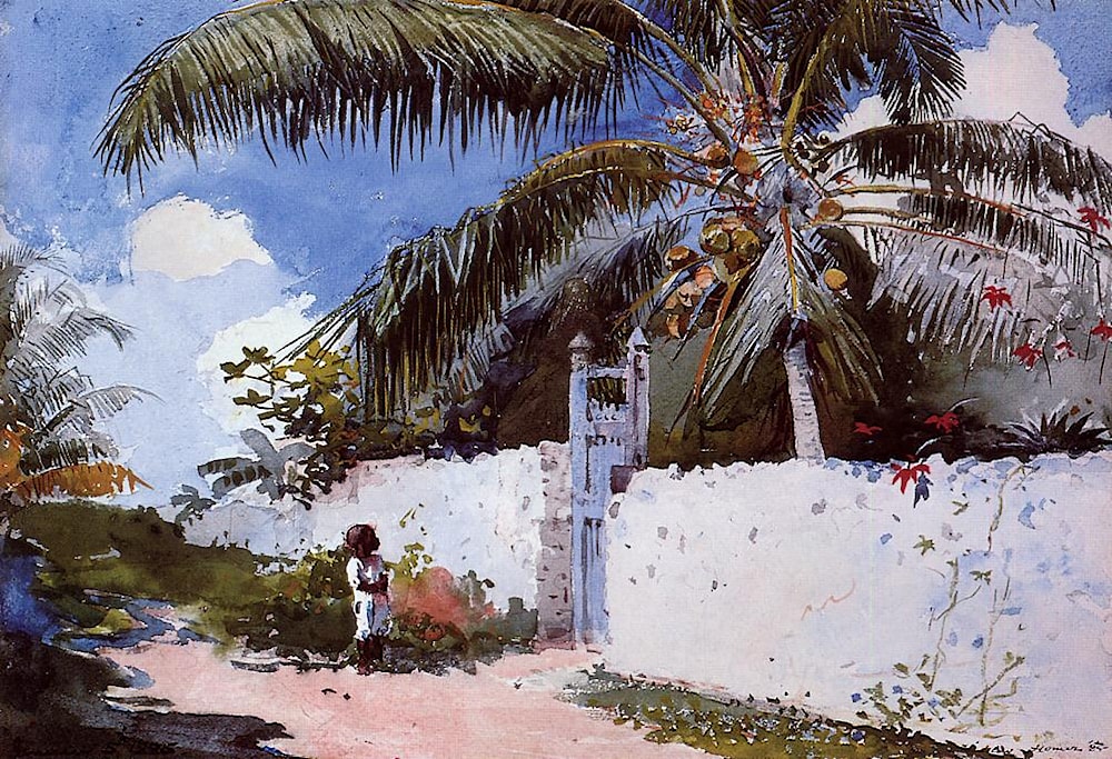 A Garden in Nassau by Winslow Homer Art Renewal Center
