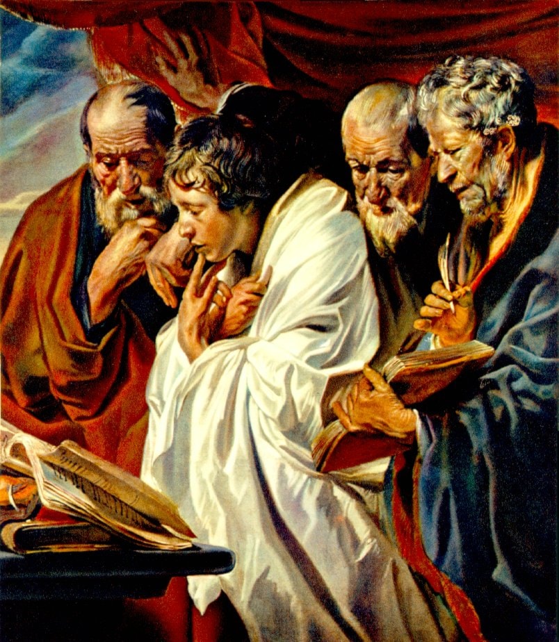 The Four Evangelists by Jacob Jordaens - Art Renewal Center