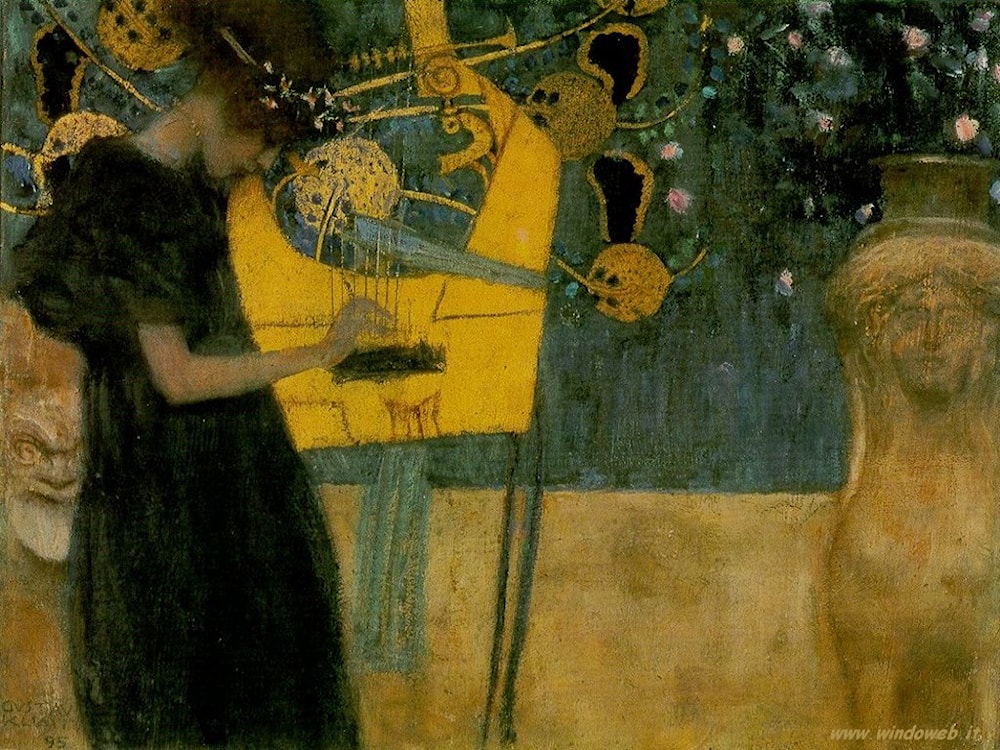 Music I by Gustave Klimt Art Renewal Center