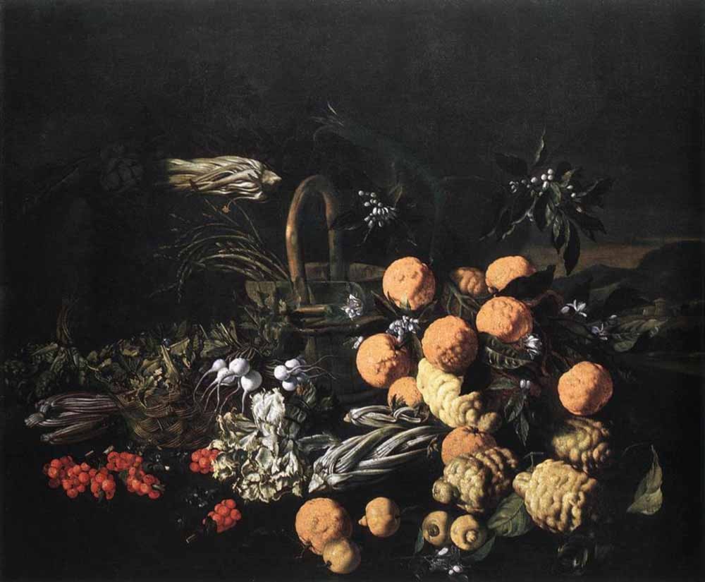 ARC / Artwork / Still­life in a Landscape by Giovanni Battista Ruoppolo
