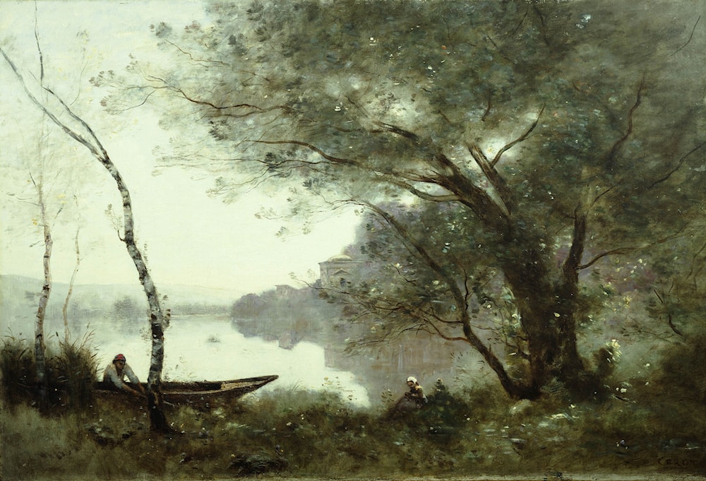 Le Batelier De Mortefontaine By Jean Baptiste Camille Corot Art Le Batelier De Mortefontaine By Jean Baptiste Camille Corot Art