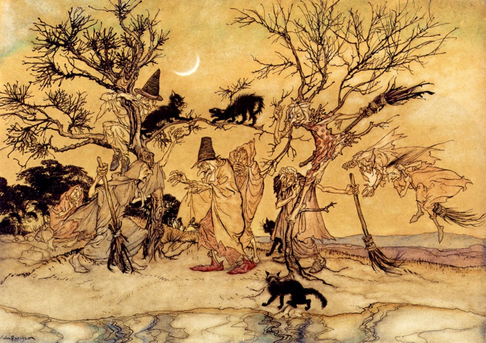 The Witches' Sabbath by Arthur Rackham - Art Renewal Center