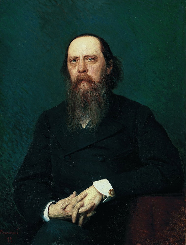 Portrait of Writer Mikhail Saltykov-Schedrin by Ivan Nikolaevich ...